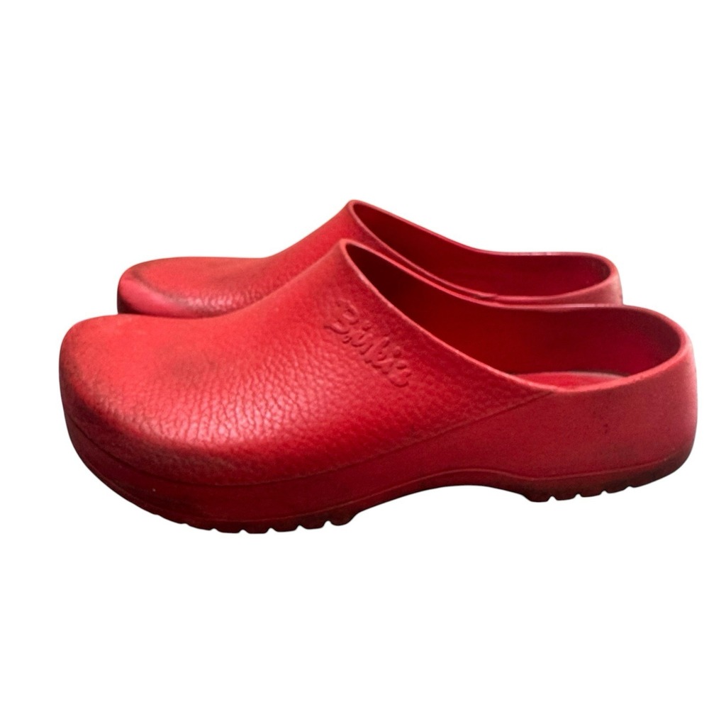 Birkenstock Red Slip-On Clogs